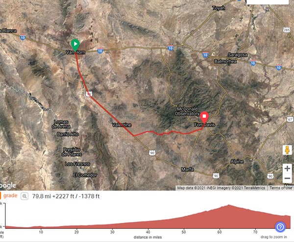 COLA | Day 14 GPS Screenshot | Epic Cross Country Bike Tour